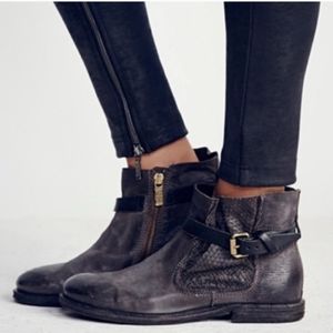 A.S.98 Imperial Gray Leather Sz8.5 Women's Trainers Booties